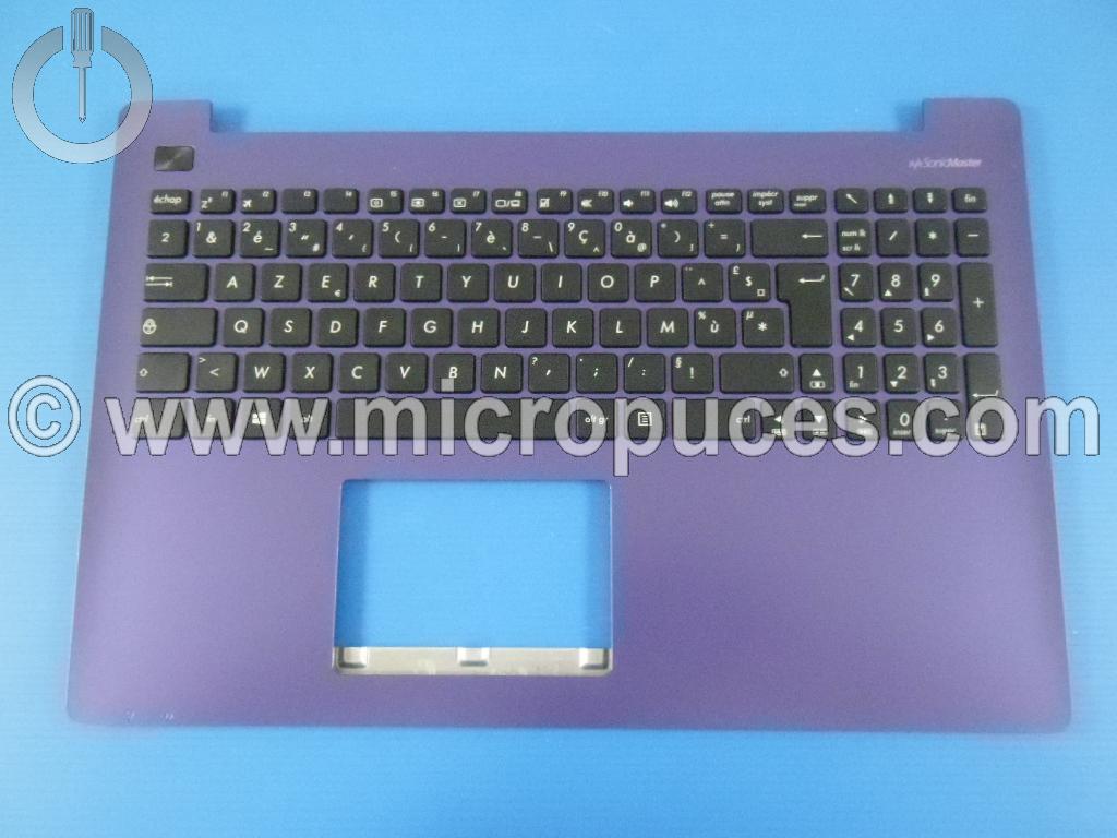 Clavier AZERTY + plasturgie violet pour ASUS X553MA