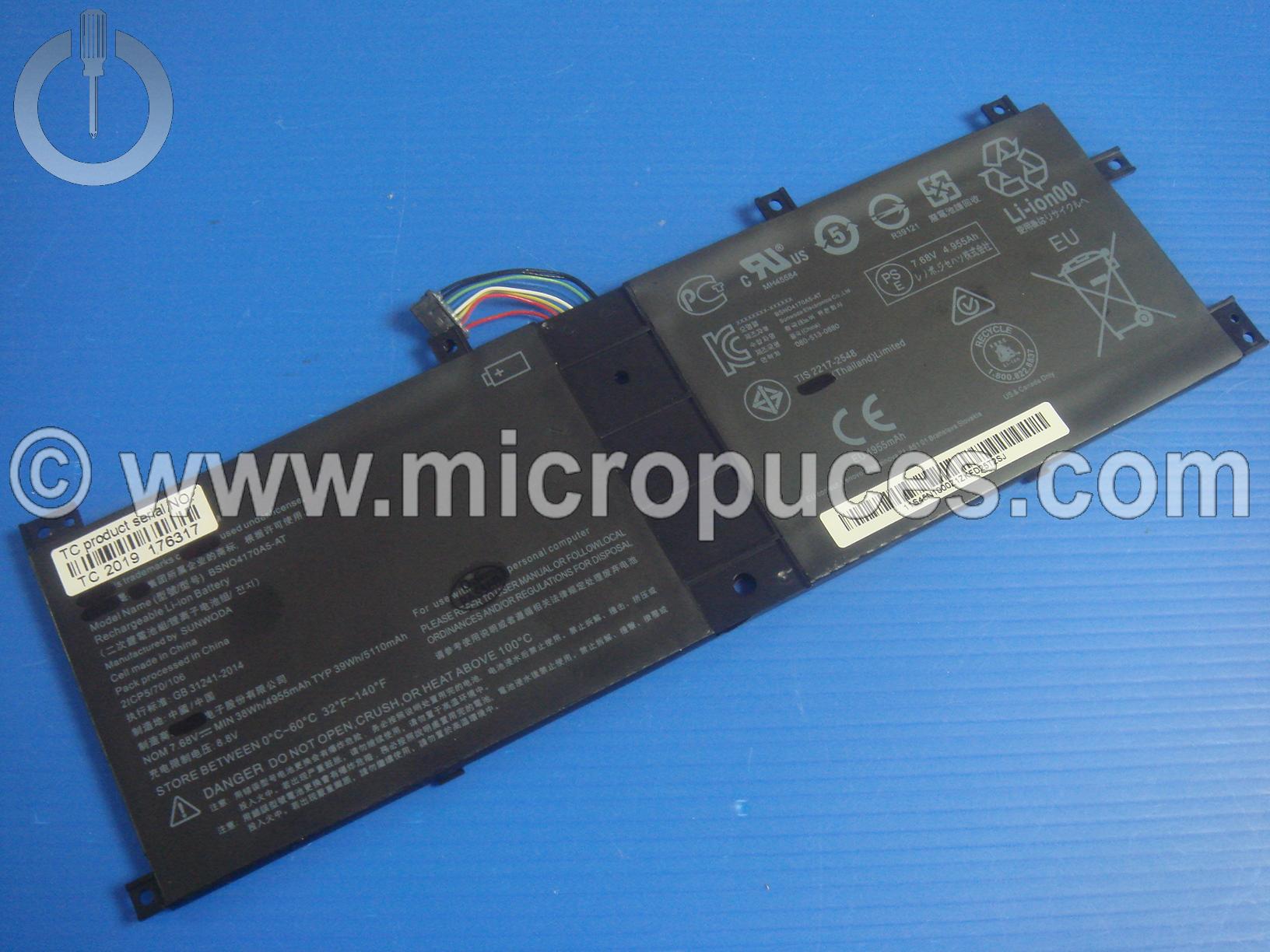 Batterie pour Lenovo pour LENOVO Miix 510 et 520