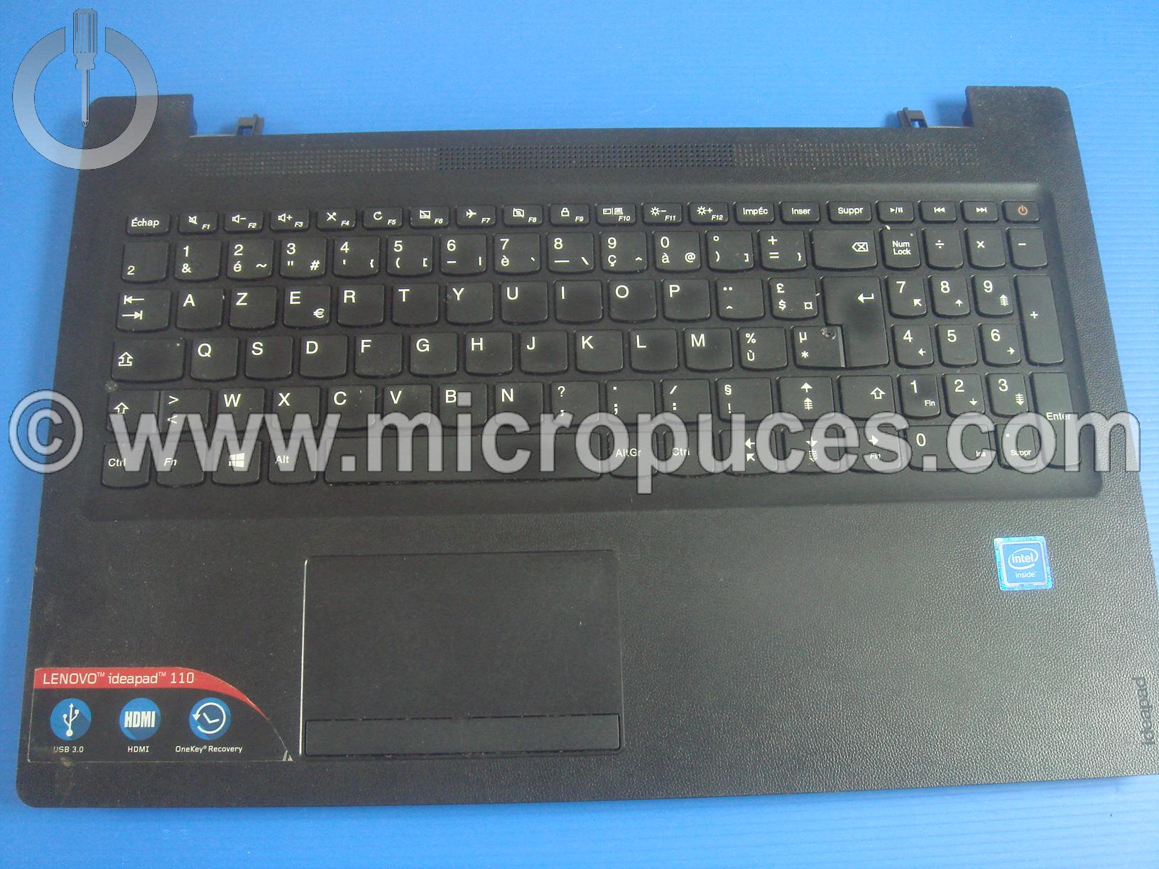 Clavier + plasturgie de dessus pour Lenovo IdeaPad 110-15IBR