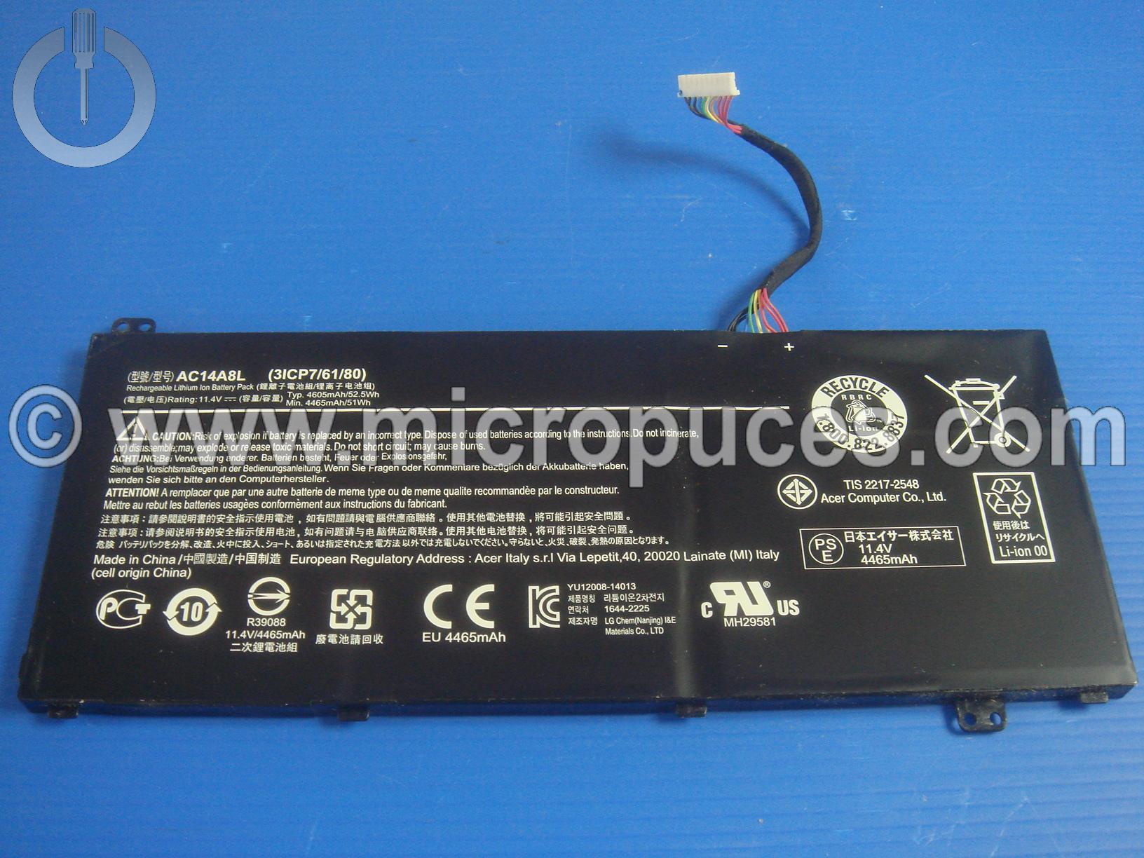 Batterie AC14A8L pour ACER VN7-791G