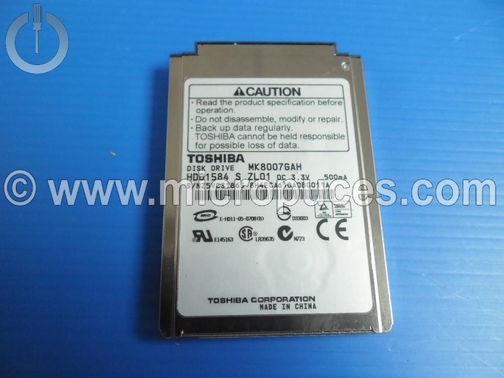 Disque dur * NEUF * IDE 1.8" TOSHIBA MK8007GAH 80 Go