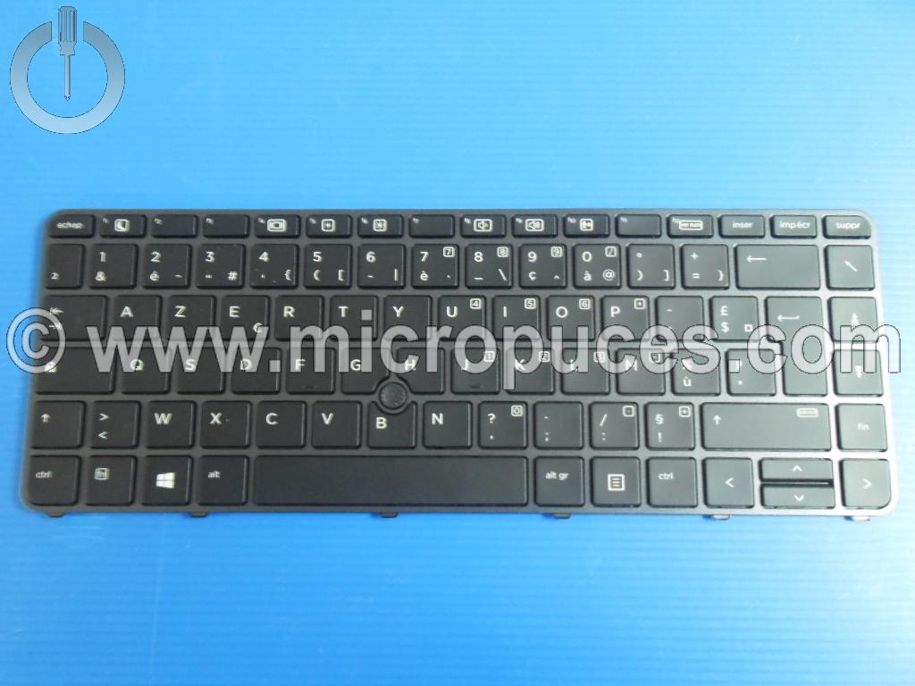 Clavier noir pour HP Elitebook 840 G4 (version non rtro-claire)