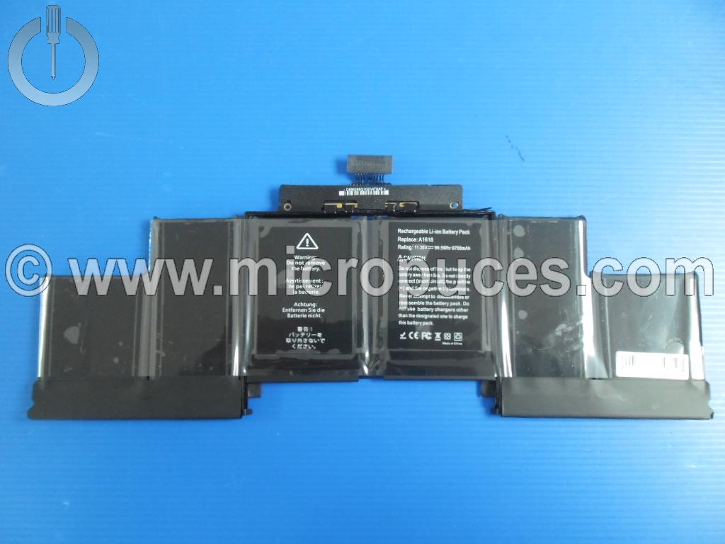 Batterie NEUVE de remplacement pour APPLE Macbook Pro 15.4" A1398 Retina 2013 2014 MJLQ2LL/A