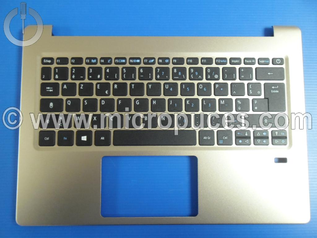 Clavier Azerty + top case gold  pour ACER SF113-31