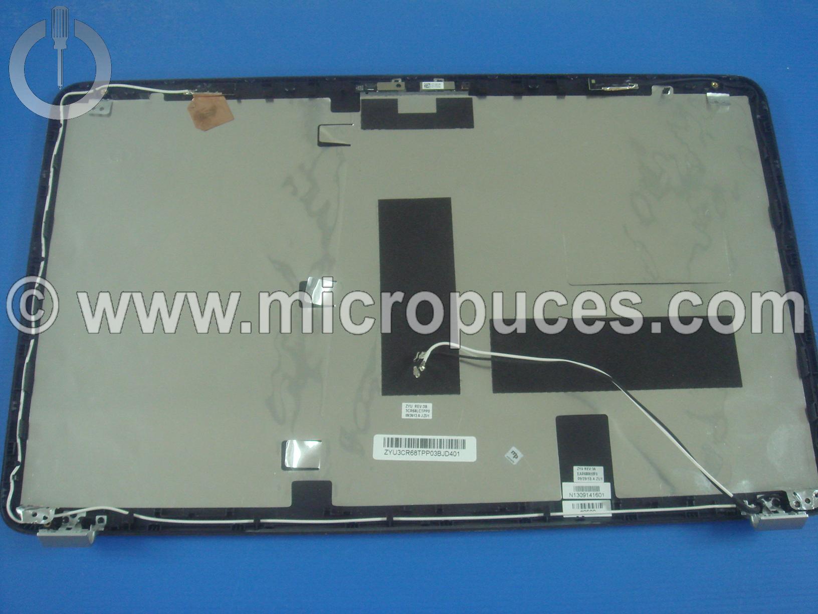 Plasturgie d'écran pour HP Pavillion 17-eXXX gris alu