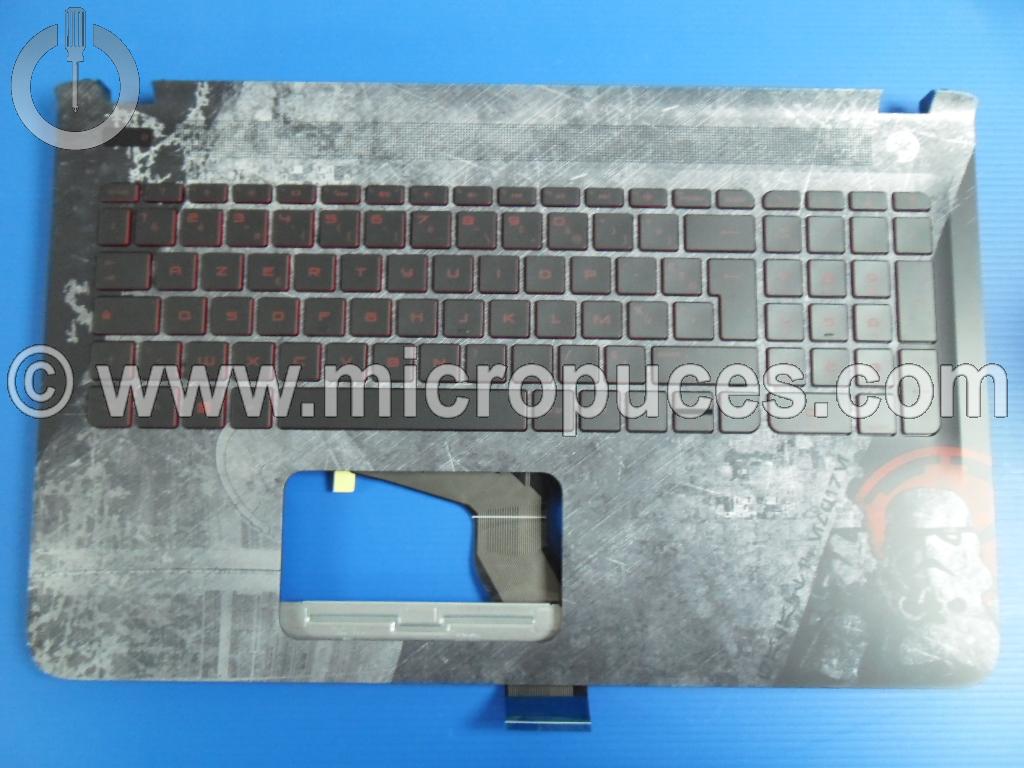 Clavier + plasturgie grise AZERTY pour HP Pavilion 15-anXXX (dition Star Wars)