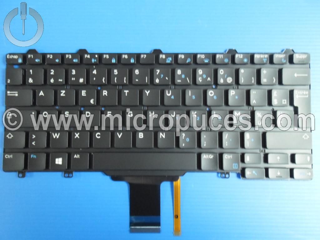 Clavier AZERTY DELL pour Dell Latitude 12 et XPS 12