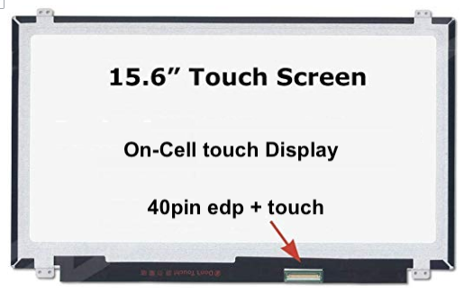 Ecran 15,6" 40 pin Slim HD 1366 x 768 On-Cell Touch - neuf