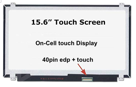 Ecran 15.6" 40 pin Slim HD 1366 x 768 tactile On-Cell Touch