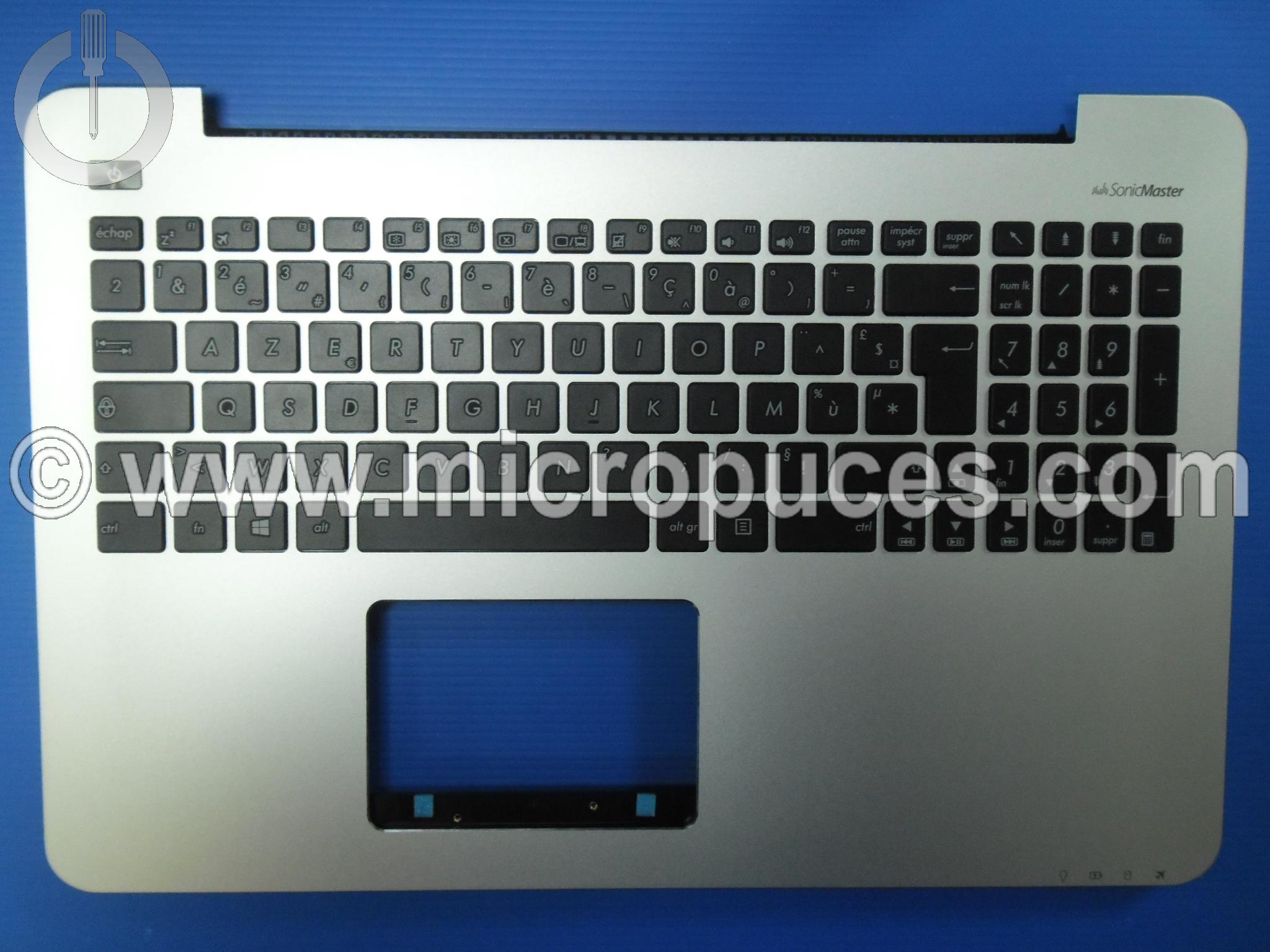 Clavier silver pour ASUS F555L X555L