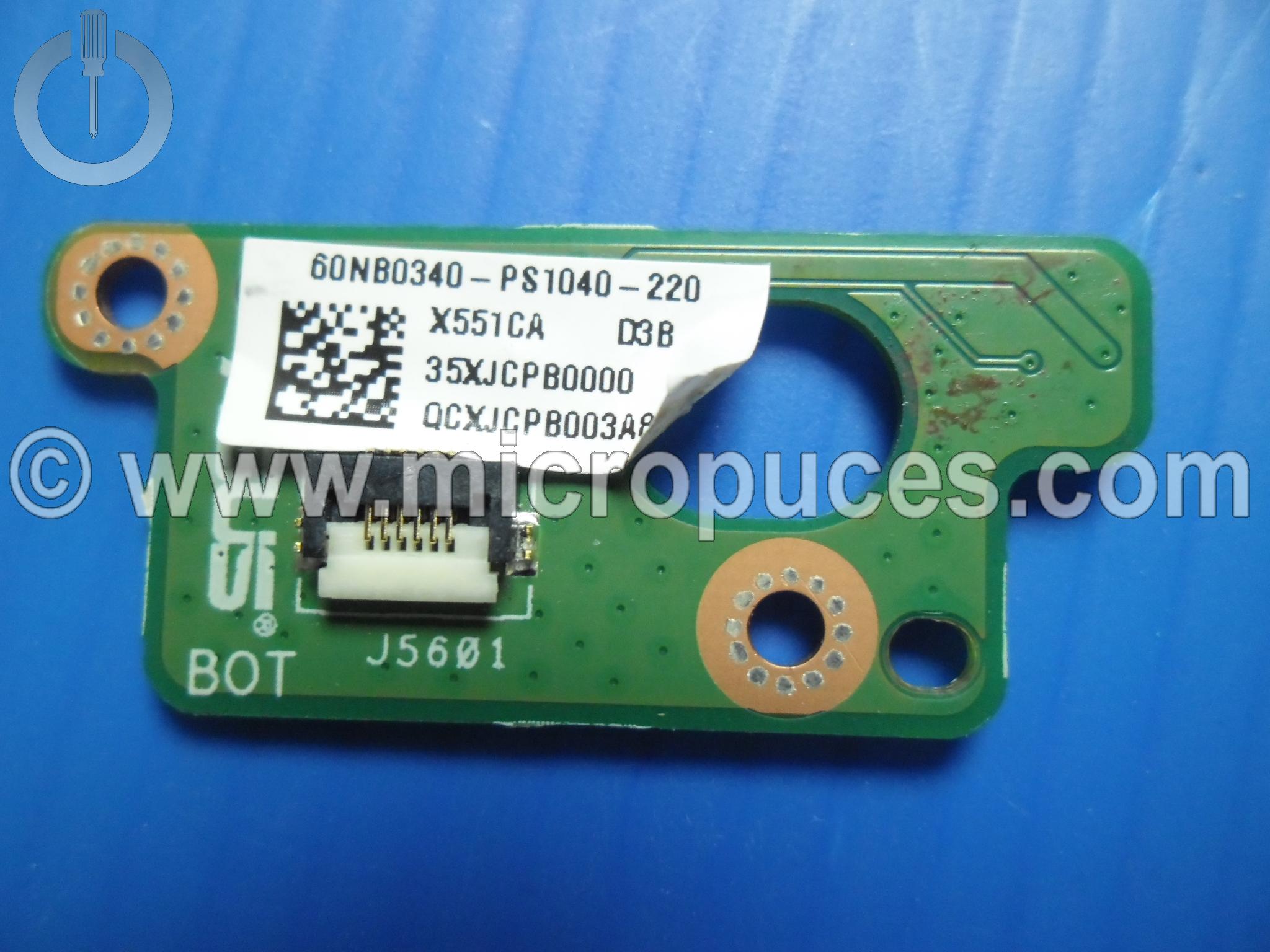 Carte fille bouton power pour Asus X551