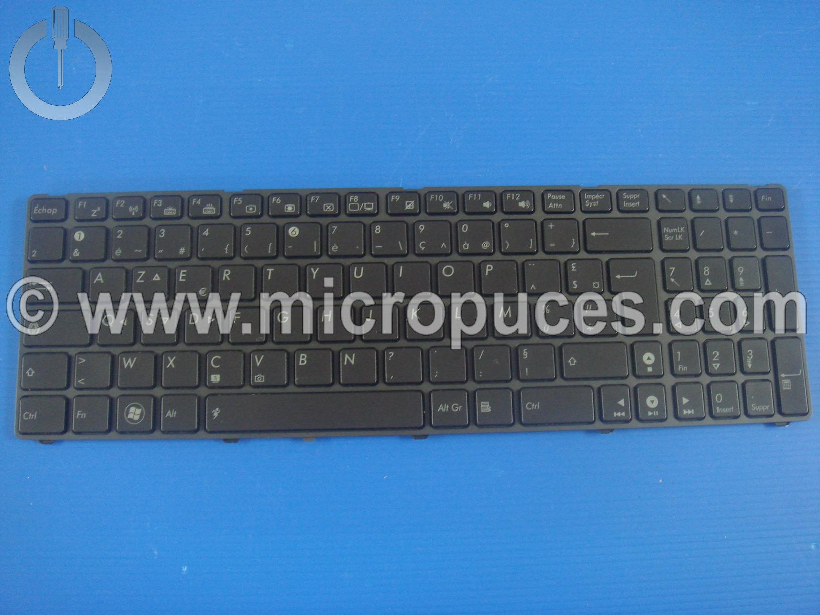 Clavier AZERTY pour ASUS G53 G60 G72 G73 rétro éclairé