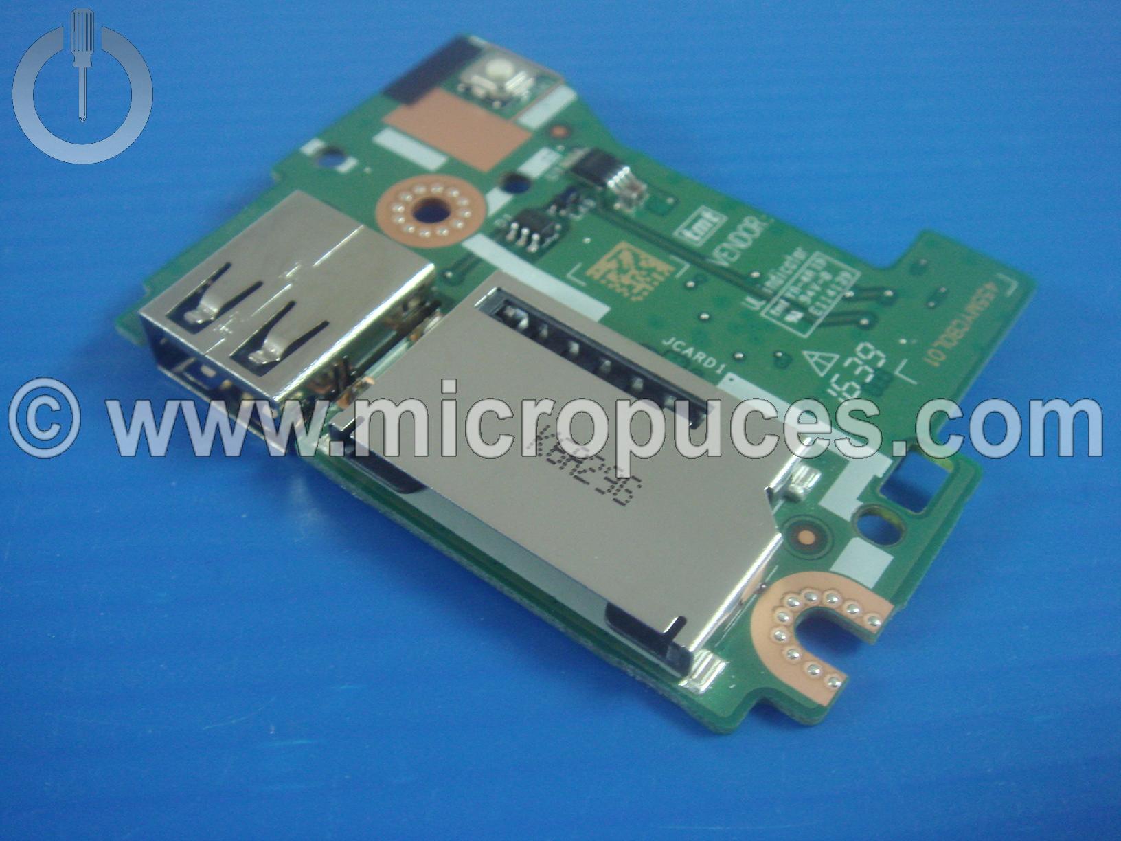 Carte fille USB + lecteur SD pour ACER Aspire ES1-520 ES1-521