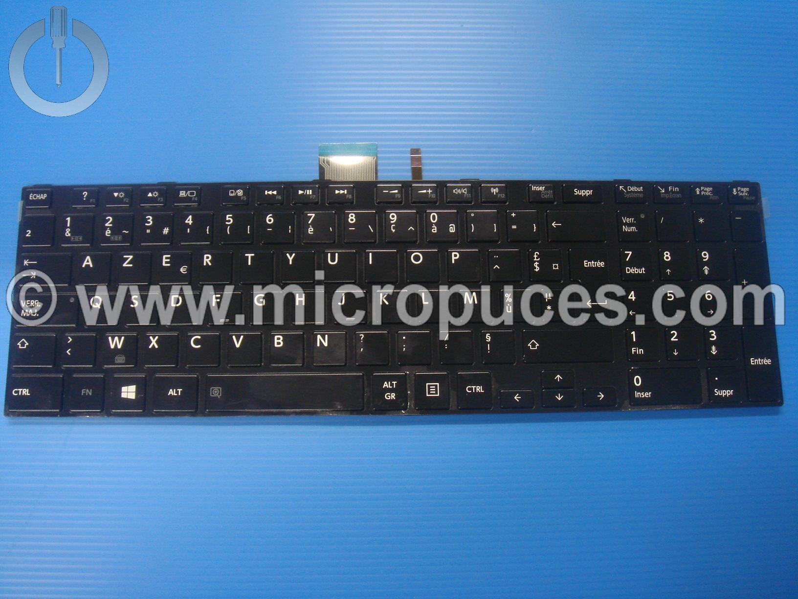 Clavier * NEUF * AZERTY pour TOSHIBA Satellite C70-A C70D-A rtro clair