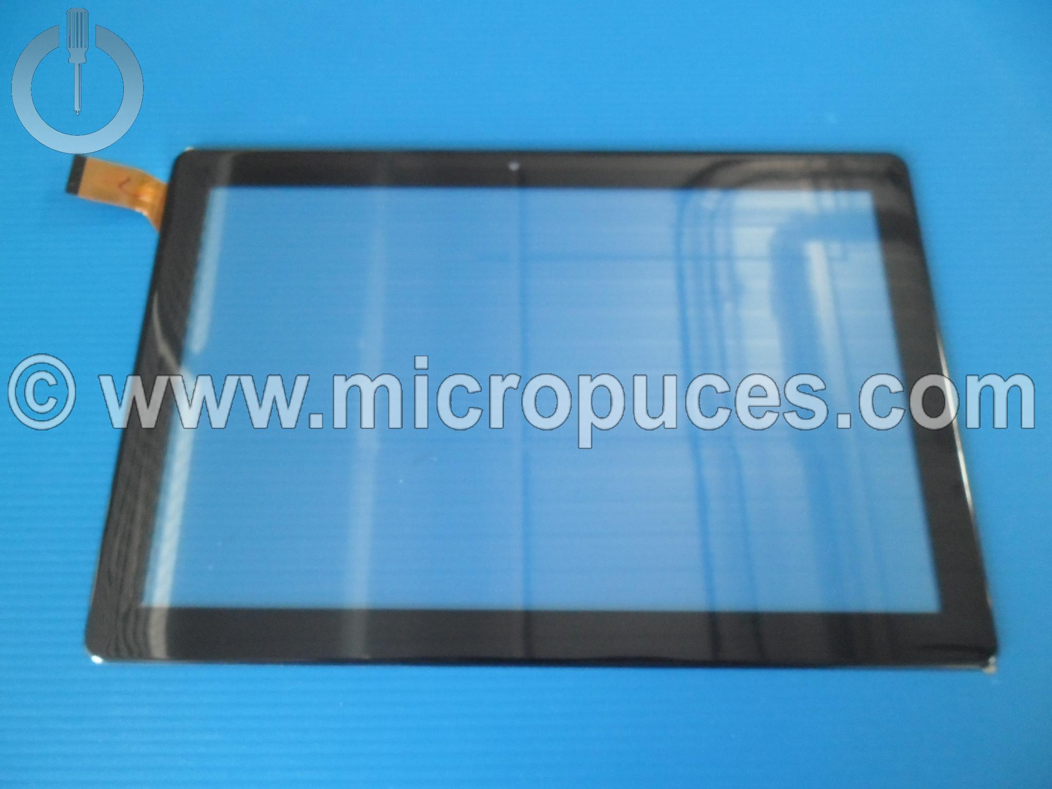 Vitre tactile noire 10" pouces HZYCTP-102155A 10.1