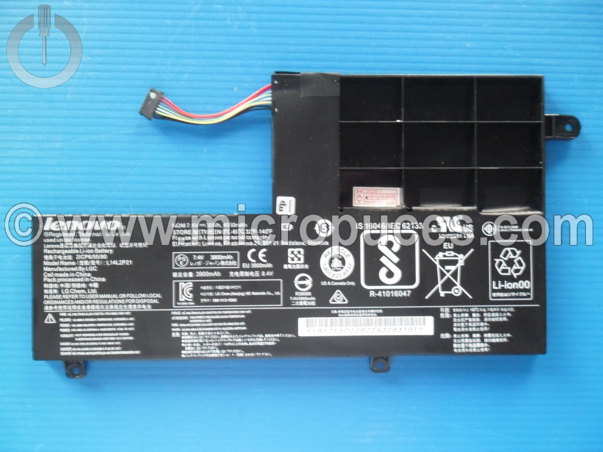 Batterie de remplacement pour LENOVO Yoga 510-14ISk