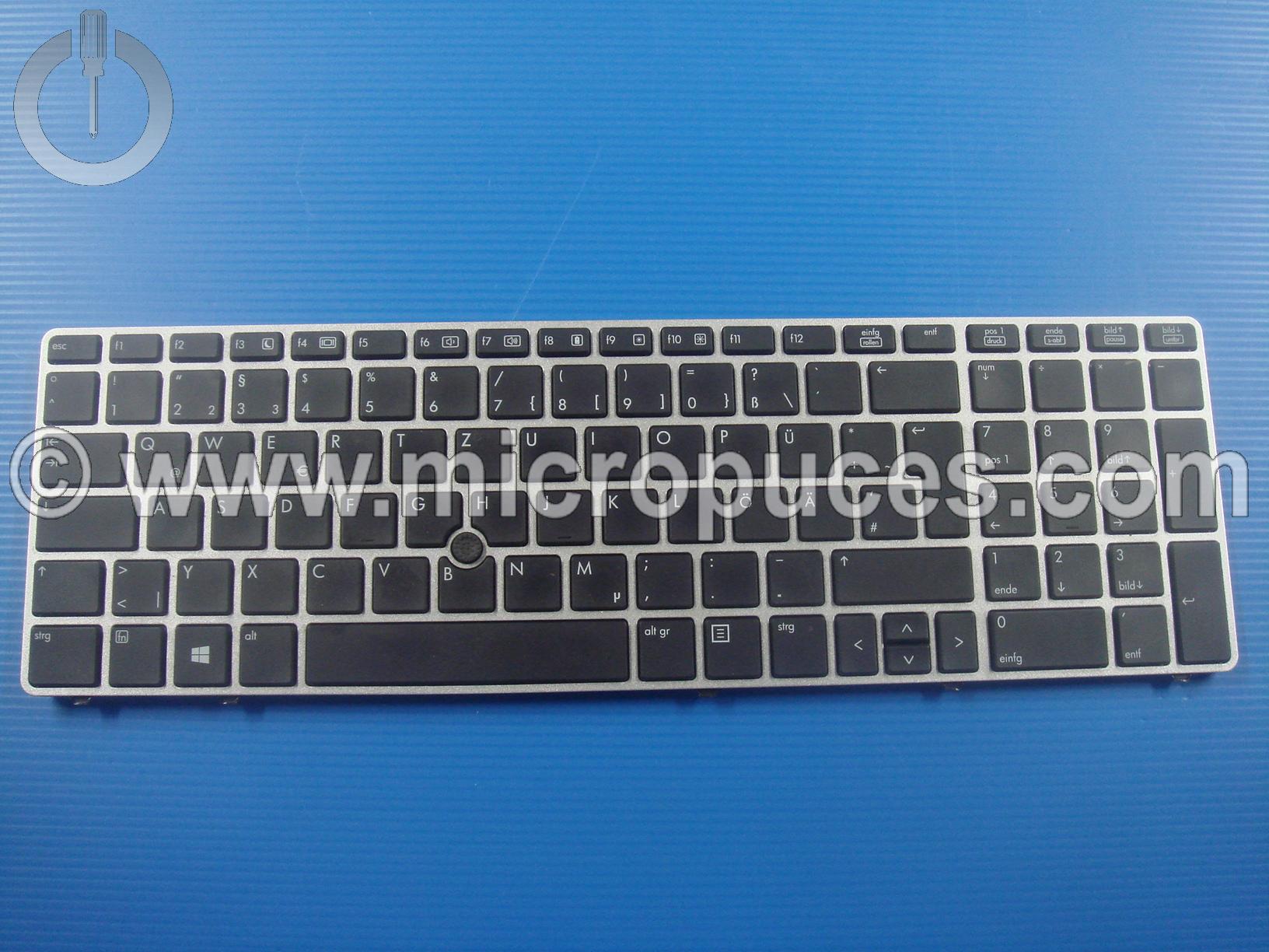Clavier QWERTY Allemand GERMAN Tastatur Ersatzteil pour HP Elitebook 8570P