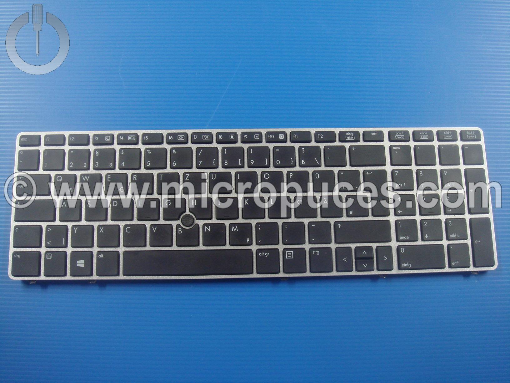 Clavier QWERTY Allemand GERMAN Tastatur Ersatzteil pour HP Elitebook 8570P