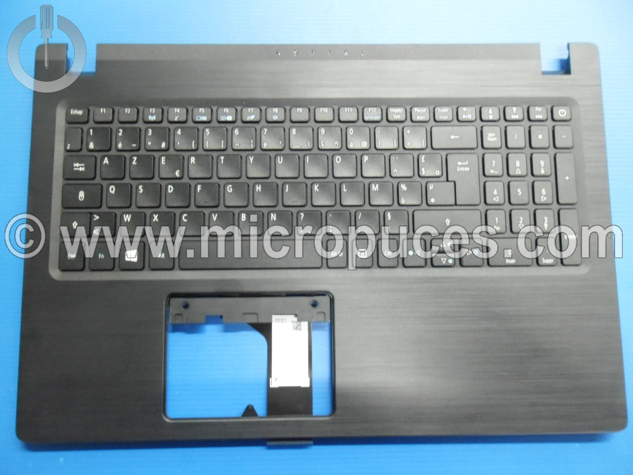 Clavier AZERTY + plasturgie du dessus pour ACER A315