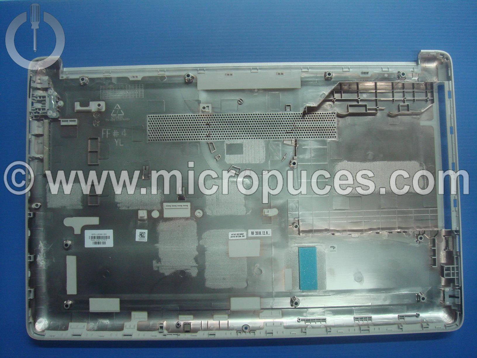 Plasturgie bottom case grise avec CD pour HP 250 G7 255 G7