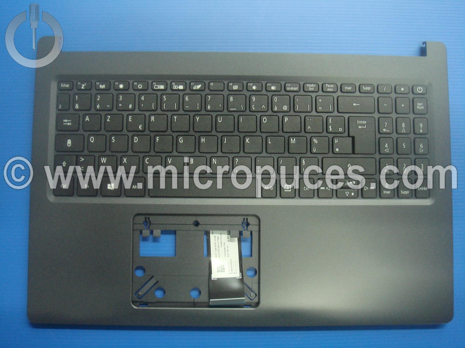 Clavier + plasturgie de dessus noire pour ACER Aspire A515-54