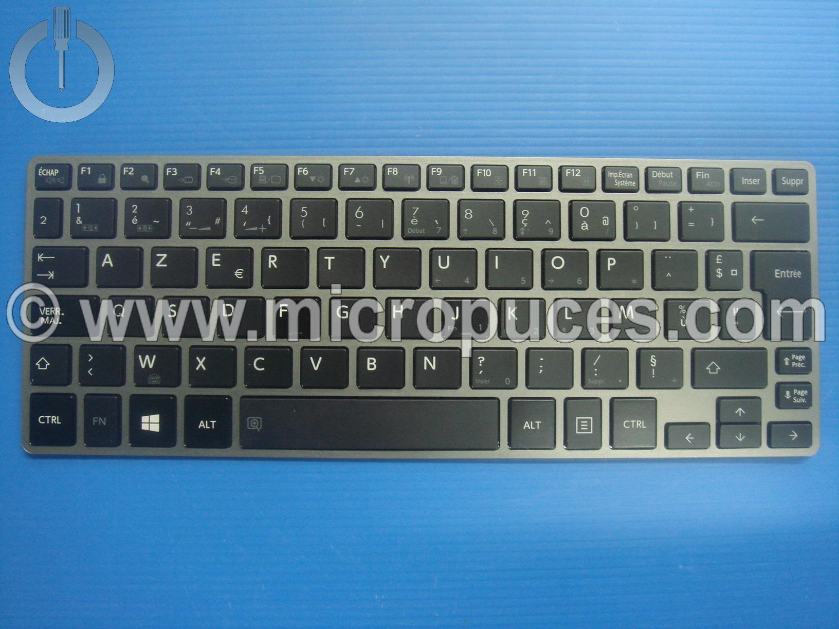 Clavier AZERTY pour Toshiba Portg Z30 rtro-clair