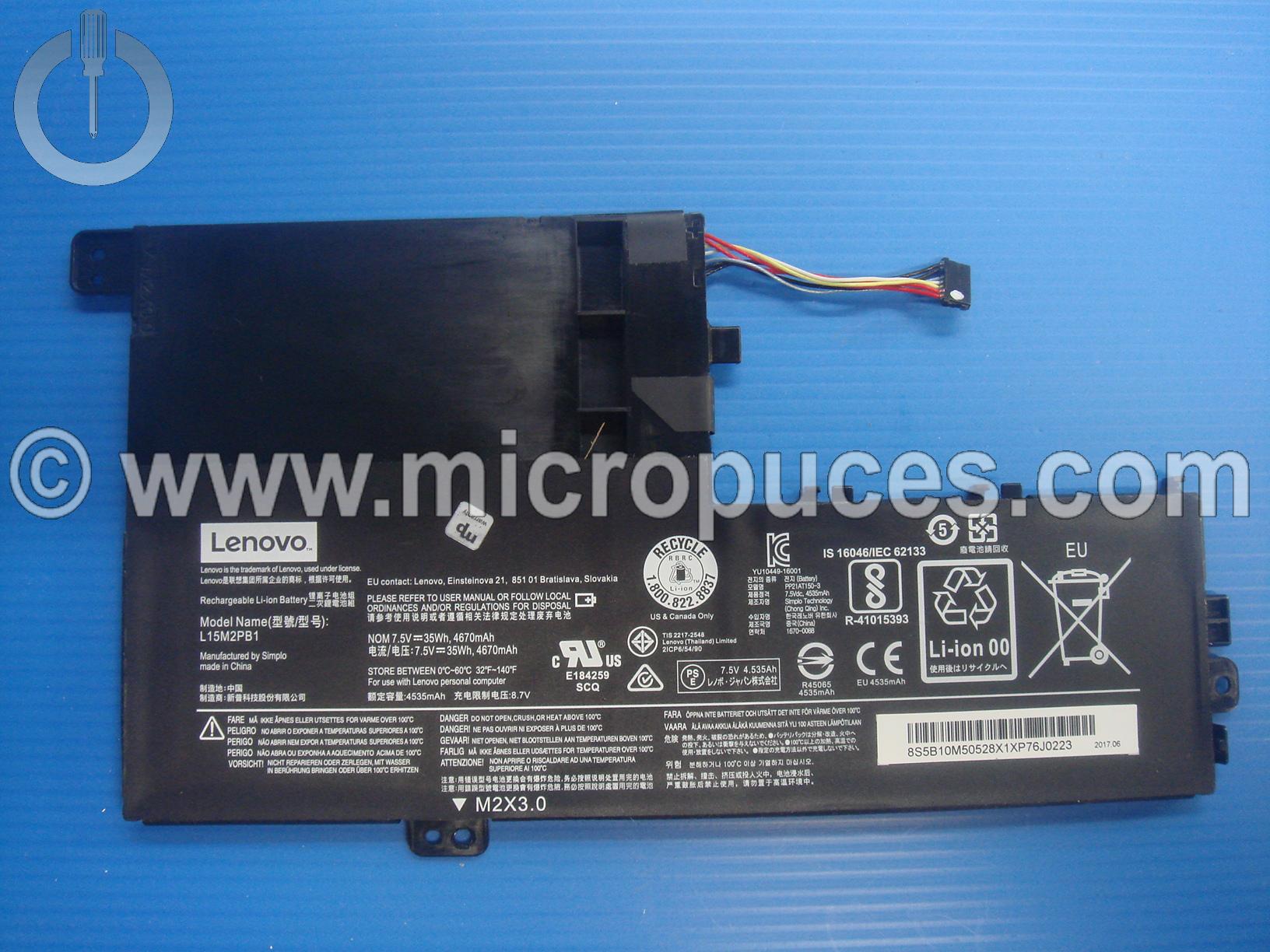 Batterie interne pour pour Lenovo Yoga 520