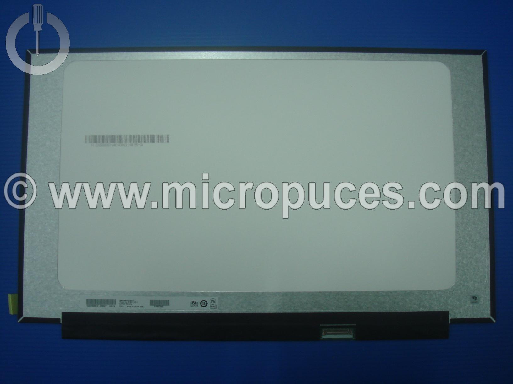 Ecran 15.6" 30 pin Slim FHD 1920 x 1080 - Mat - neuf sans oreille