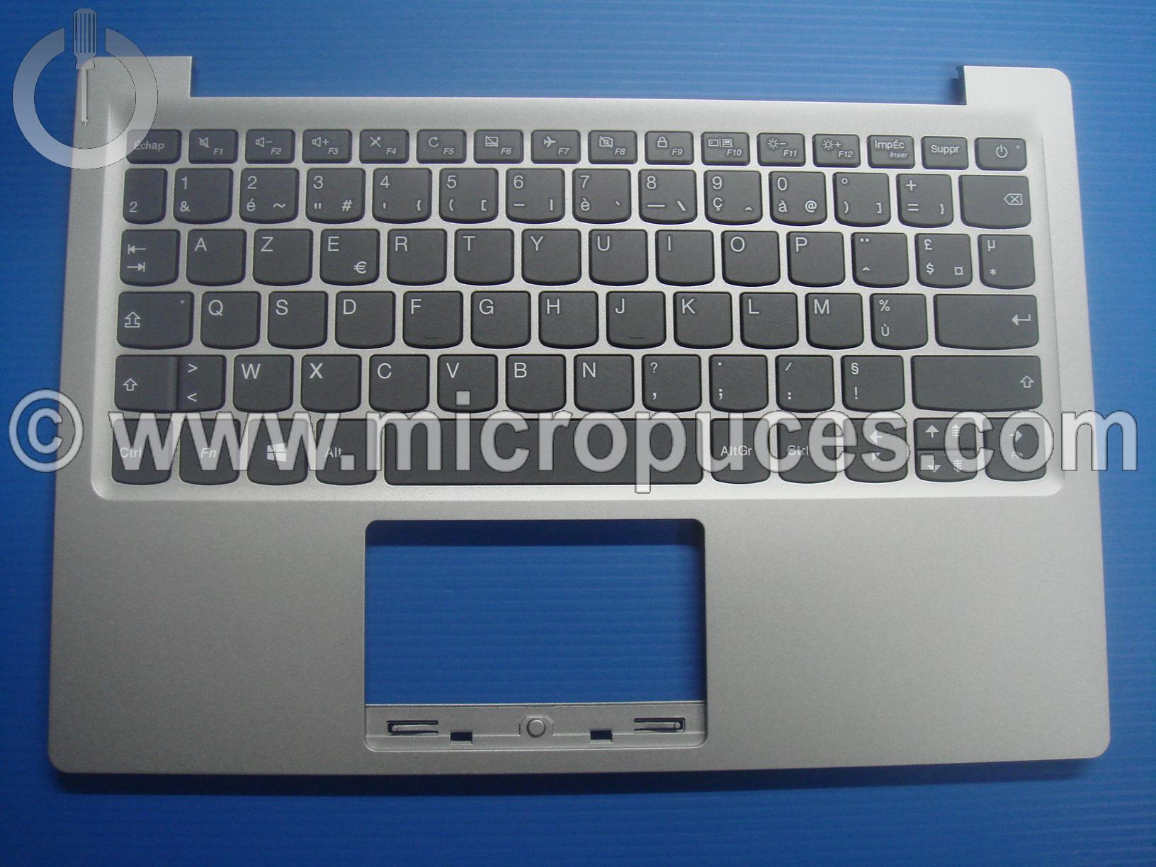 Plasturgie top cover + Clavier  pour LENOVO Ideapad 120S-11 silver