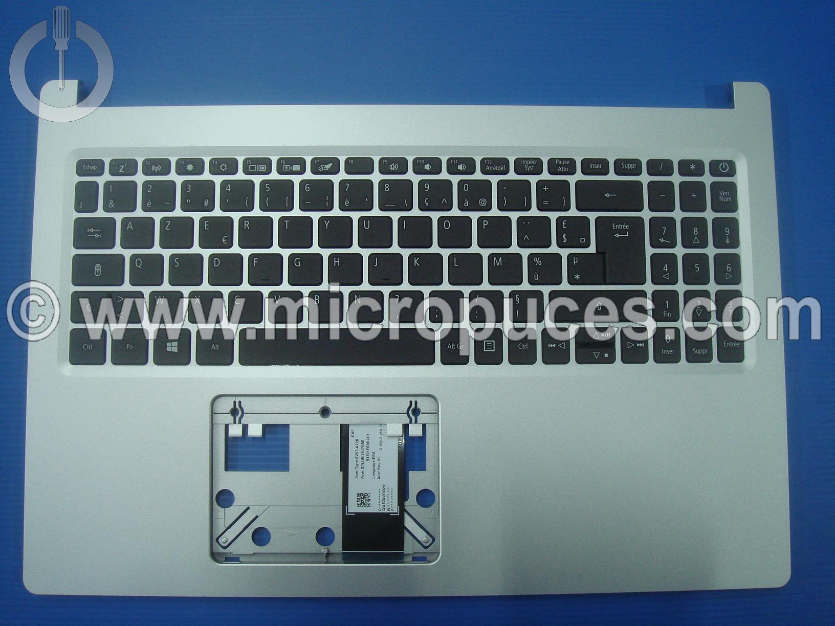 Clavier + Plasturgie top cover Silver ACER Aspire A515-54