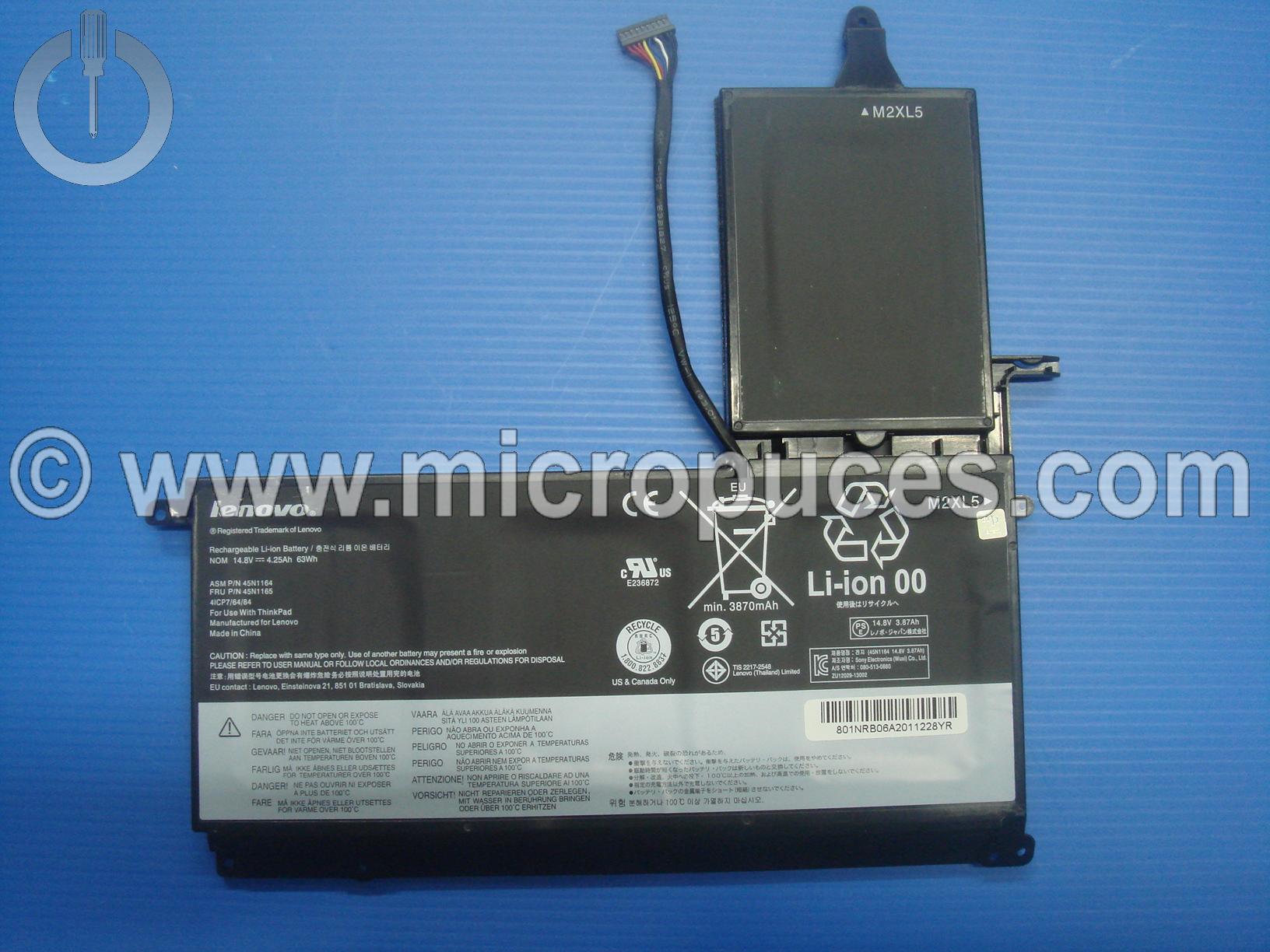 Batterie neuve pour LENOVO ThinkPad S530 S540
