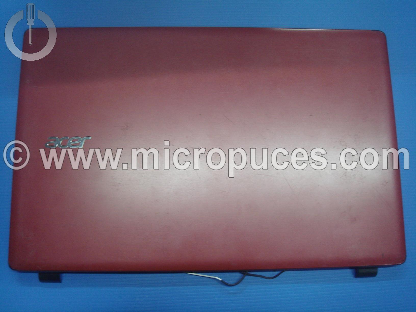 Plasturgie d'écran Rouge pour ACER Aspire E5