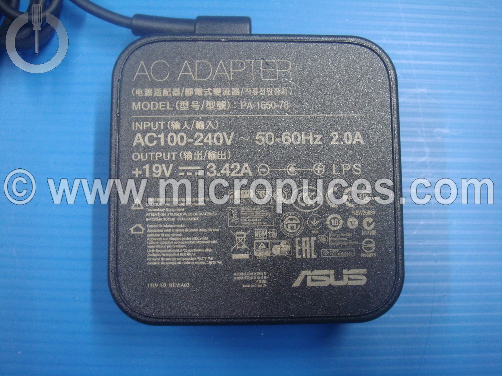 Chargeur Alimentation 19V 3.42A pour ASUS X301