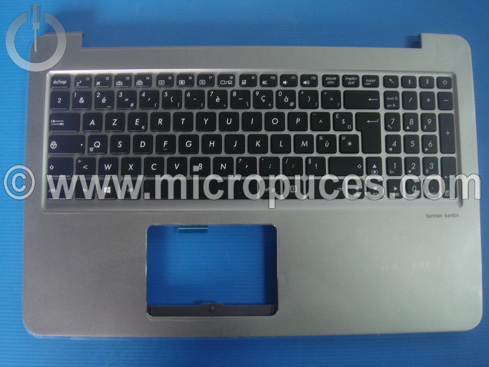 Clavier AZERTY + plasturgie grise pour ASUS UX510