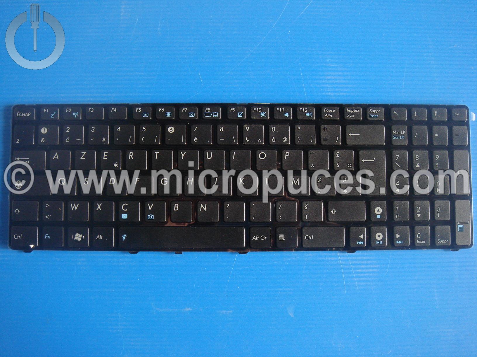 Clavier AZERTY noir pour ASUS B53 N53 K52 R500D X55 ( version chiclet )