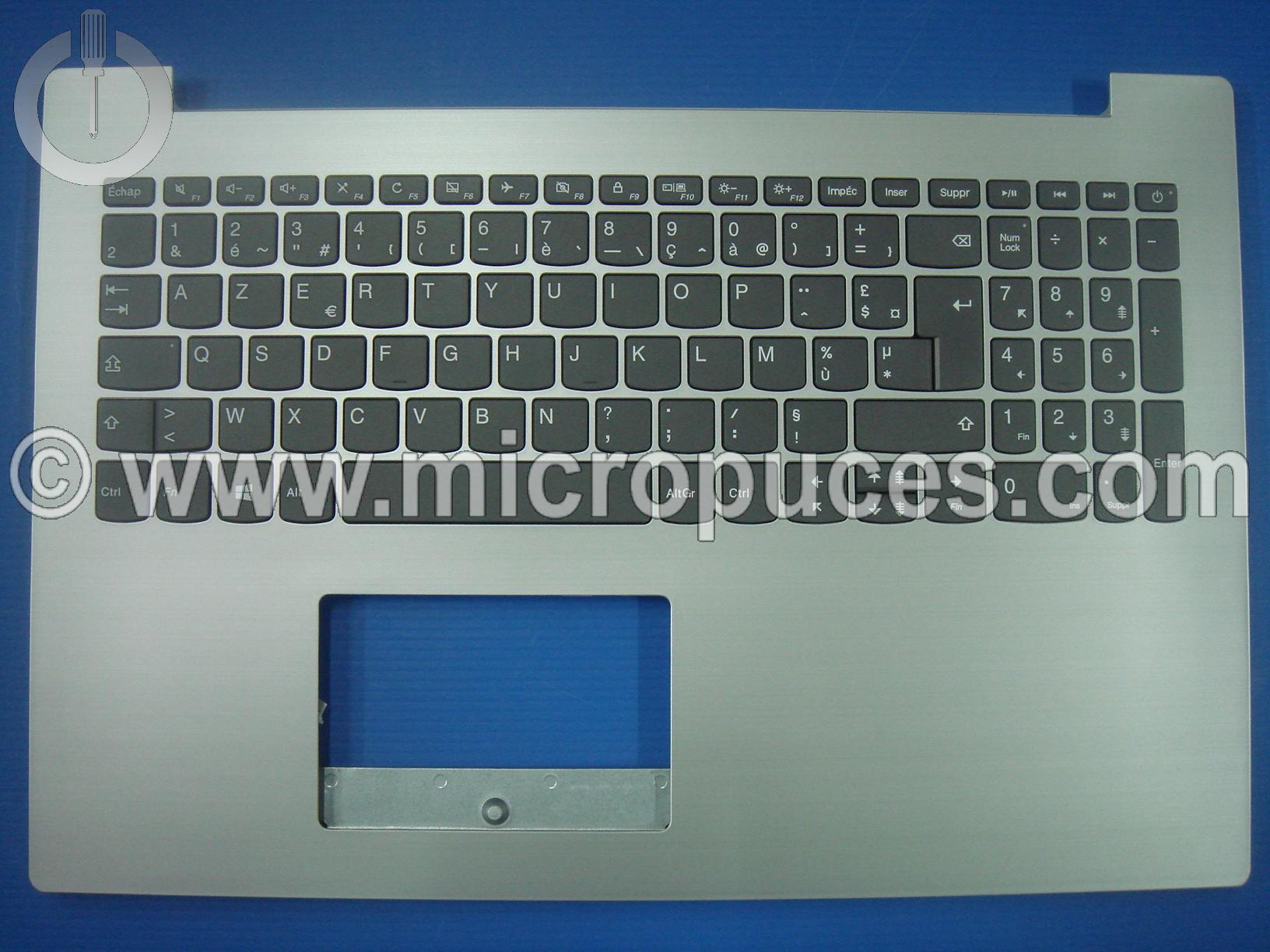 Clavier + plasturgie pour LENOVO Ideapad 320 15 gris silver
