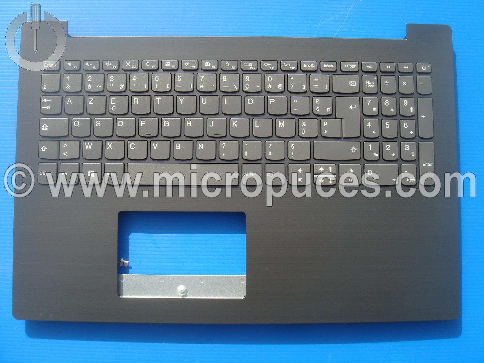Clavier + plasturgie pour LENOVO Ideapad 520 gris foncé