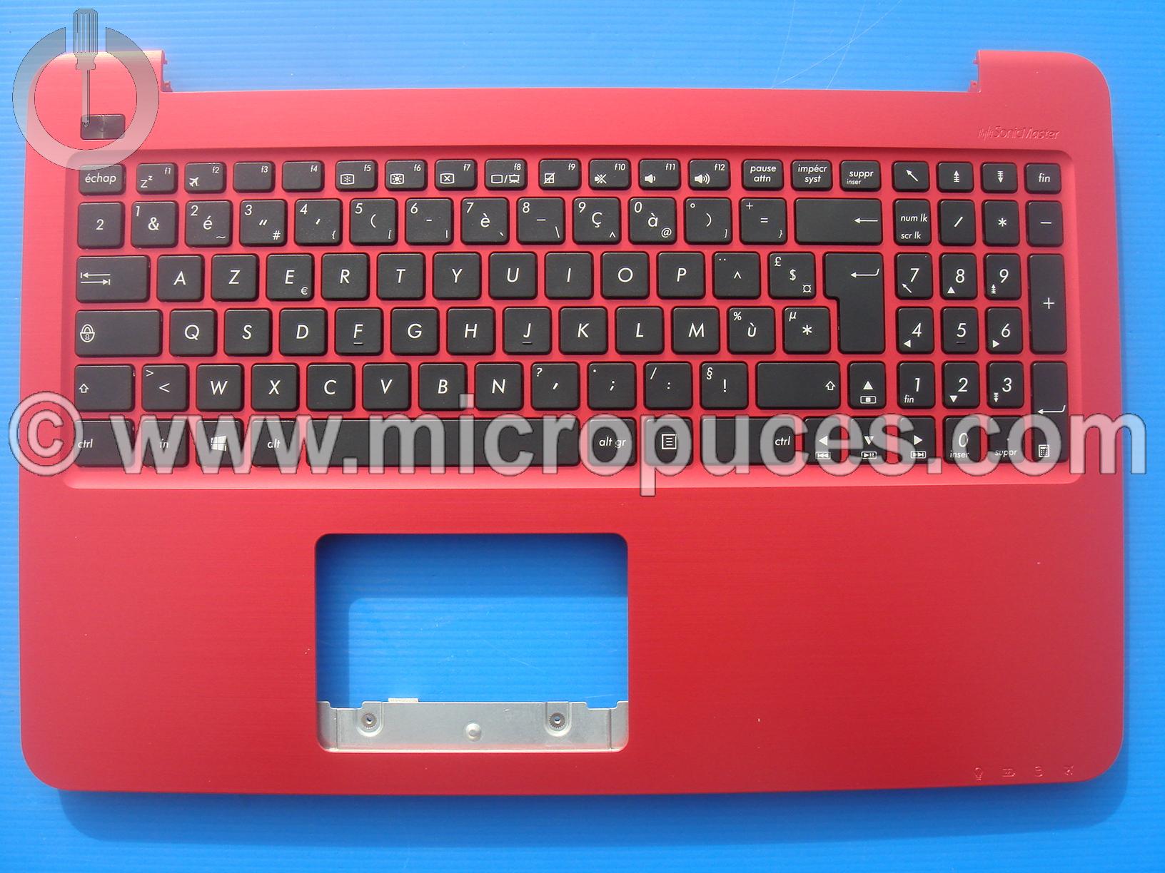 Clavier + top case pour ASUS K556 R558 X556 rouge
