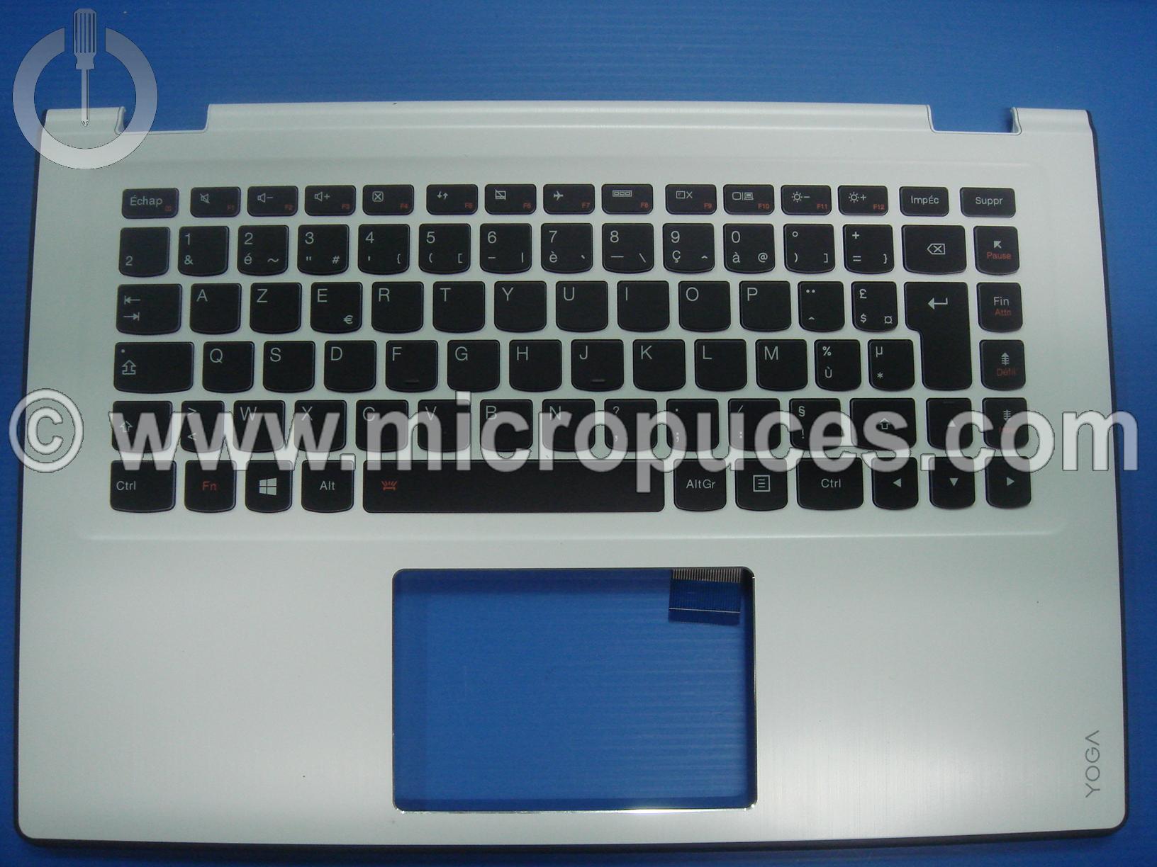 Clavier + plasturgie pour LENOVO Yoga 3-14 blanc