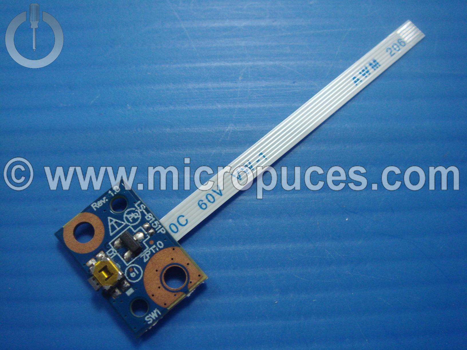 Carte fille power switch pour HP probook X360 11-A
