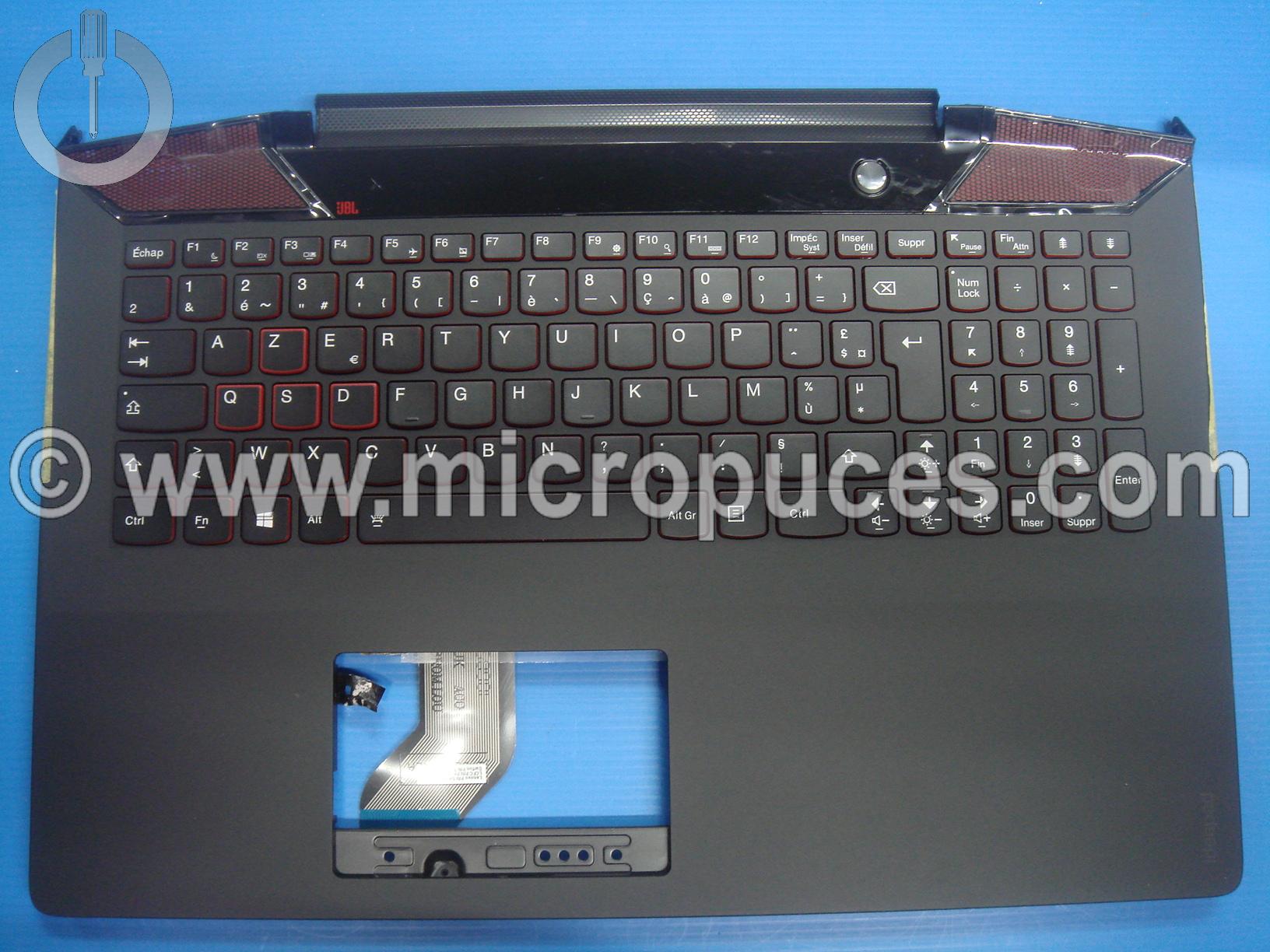 Clavier + plasturgie AZERTY pour LENOVO Ideapad 700-15 noir