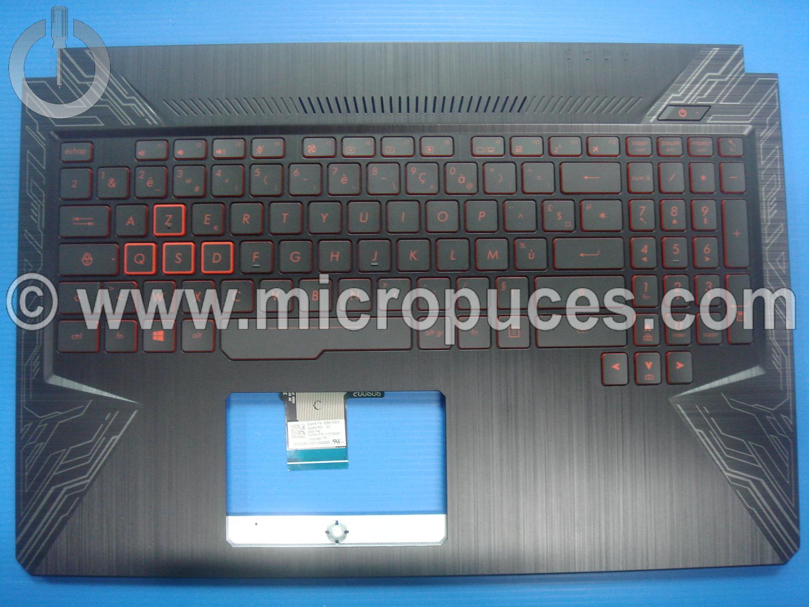 Plasturgie top cover + clavier pour ASUS FX504 AZERTY ( blanc )