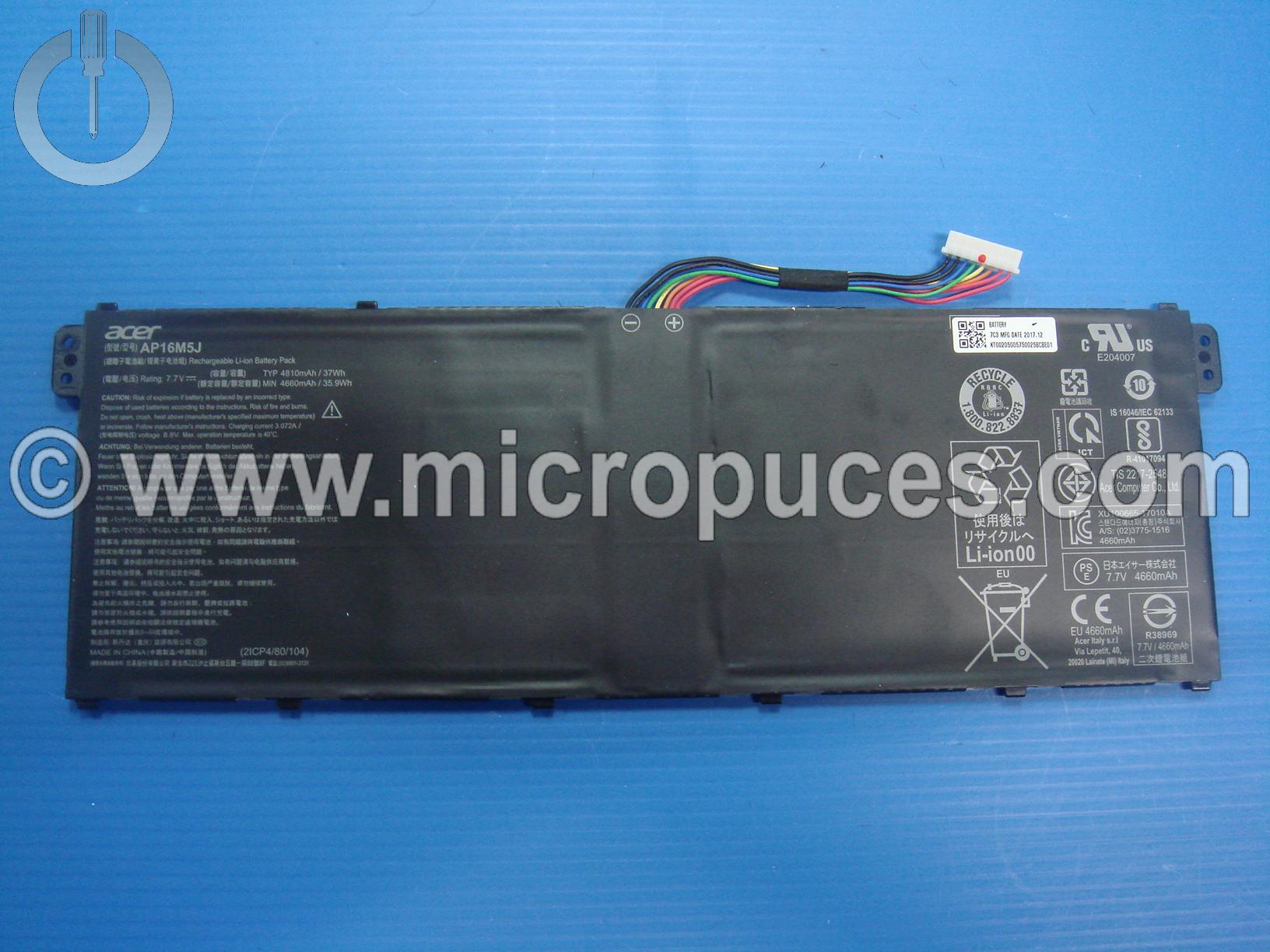 Batterie d'origine pour ACER Aspire