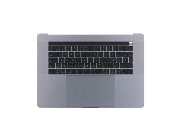 Clavier AZERTY + top cover pour Macbook A1707 2017 touch gris sidral