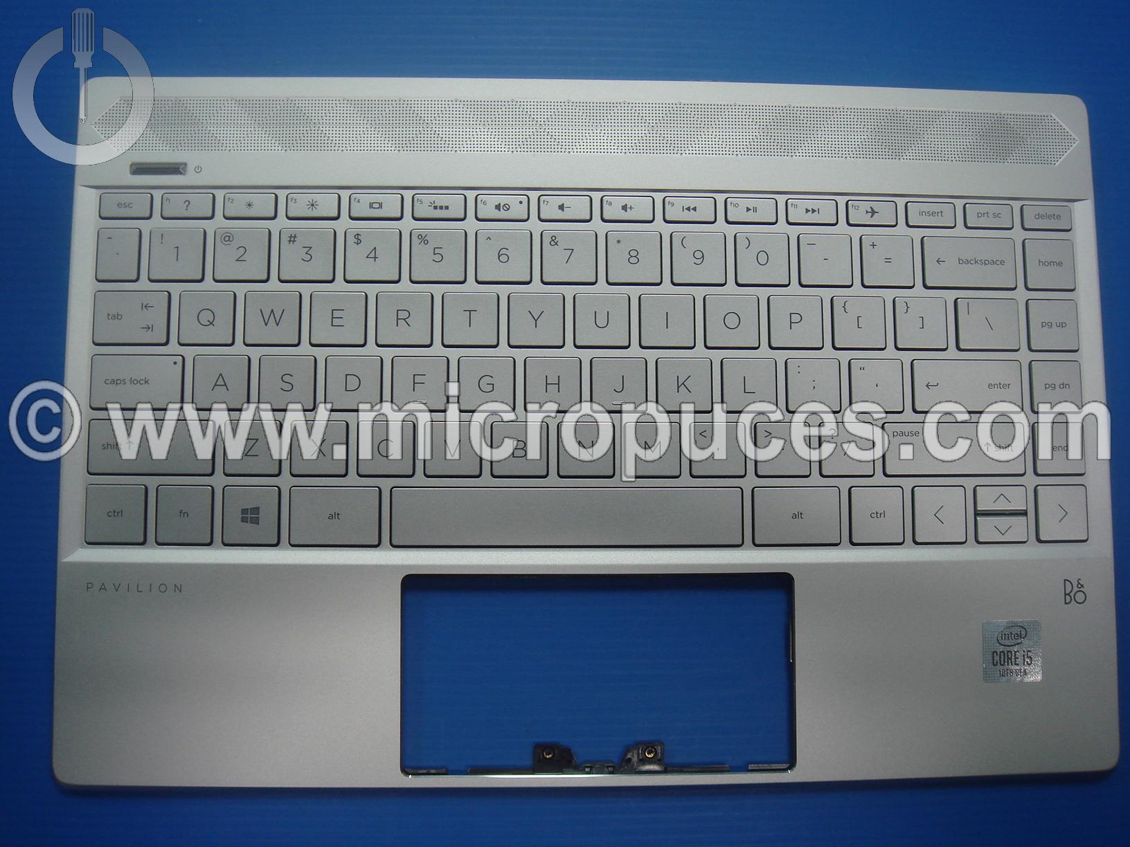 Clavier + plasturgie du dessus pour HP Pavilion 13-anxxx ( QWERTY vinyle )