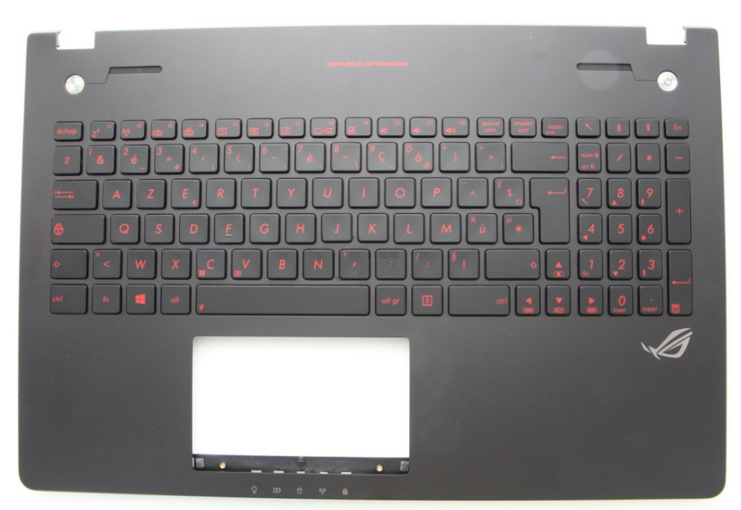 Clavier + plasturgie noire pour ASUS G56 avec rtro-clairage