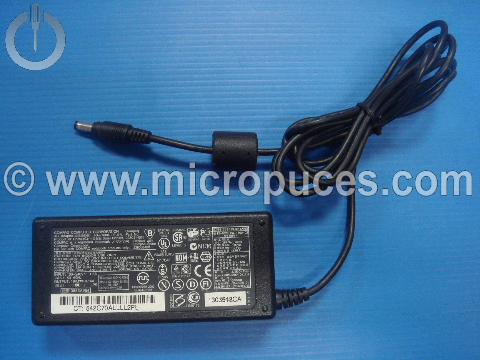 Chargeur pour TOSHIBA Satellite M300