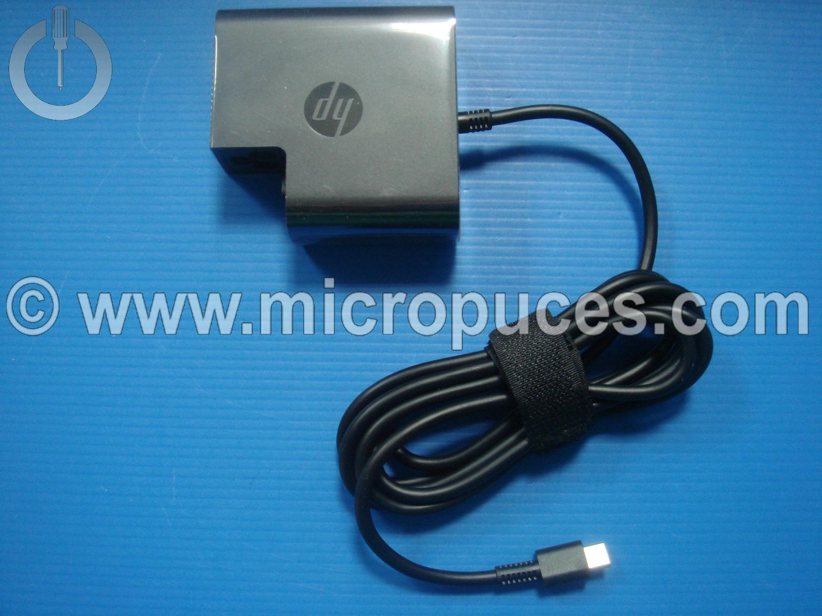 Chargeur d'origine USB-C pour HP Spectre 13