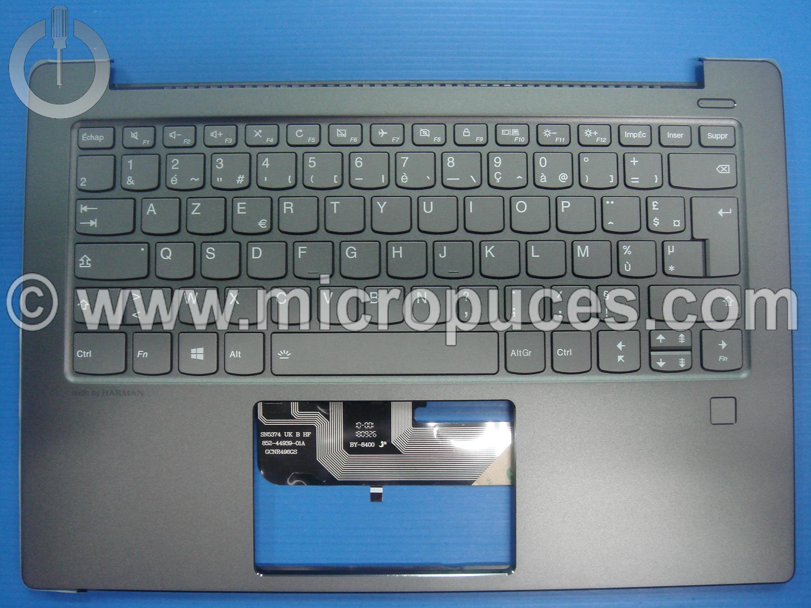 Clavier + Plasturgie du dessus gris fonc pour LENOVO Ideapad 530S-15