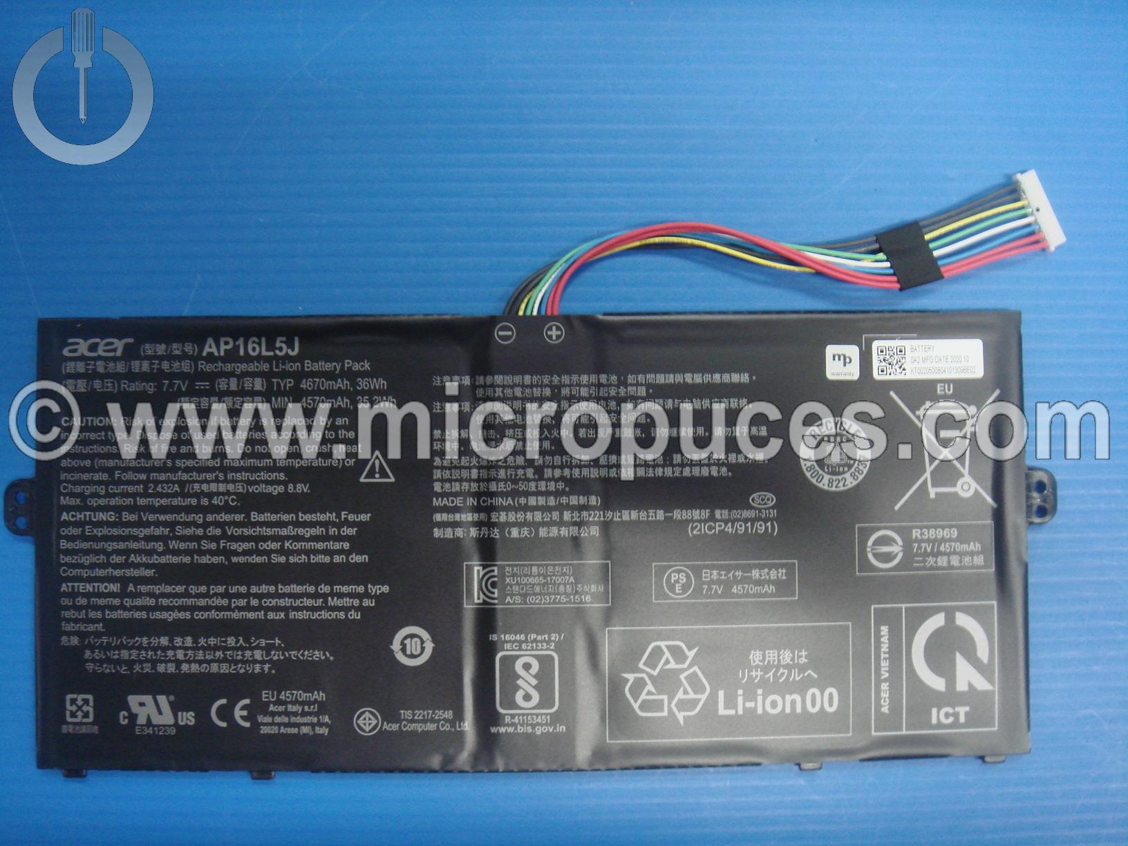 Batterie d'origine pour ACER Swift SF114-53